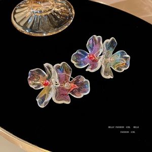 Iridescent CRYSTAL dangle earrings NEW